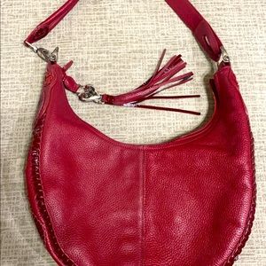Brighton Leather Deep Red Shoulder bag